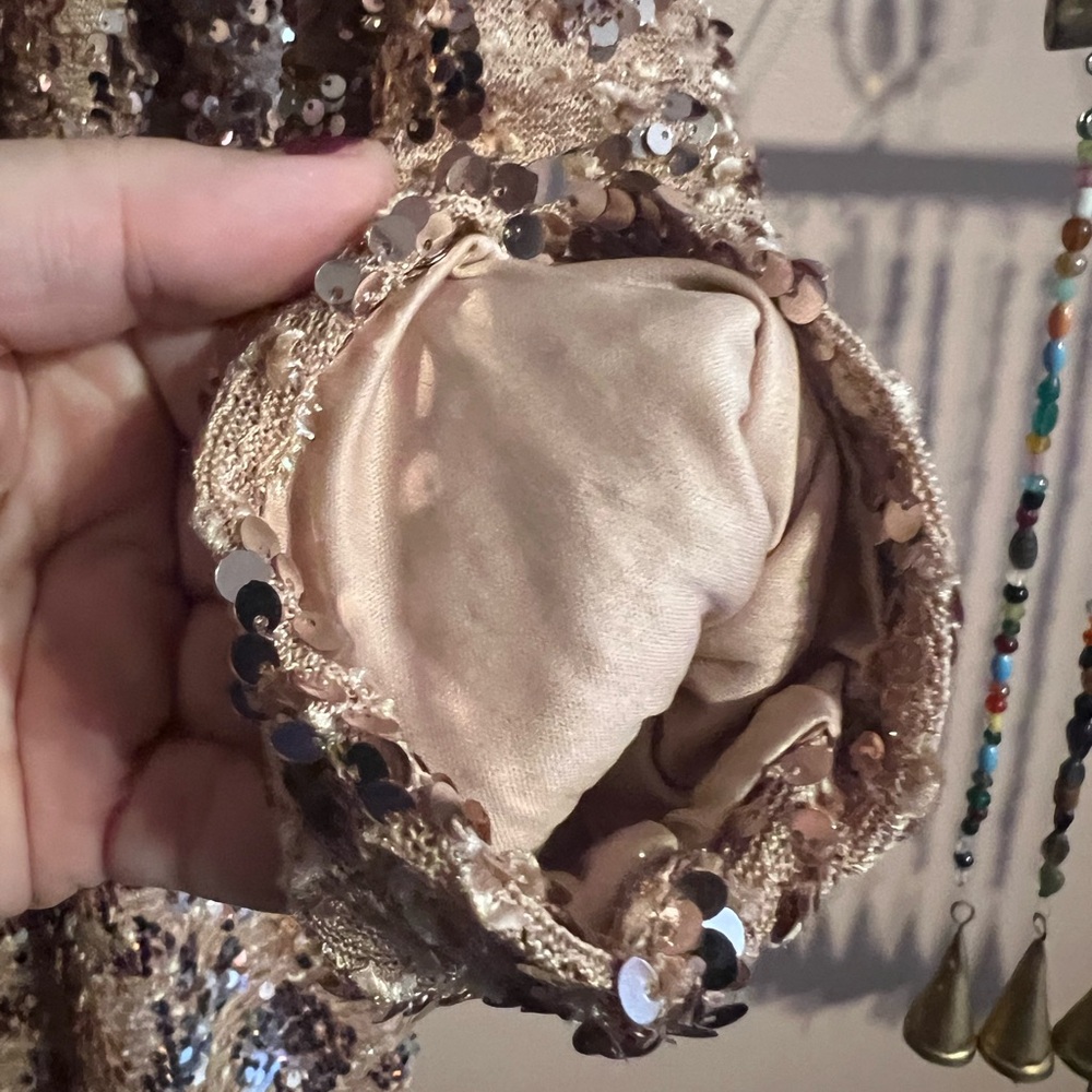 Eloquii NWT Sequin Blush Long Sleeve Dress - Picture 9 of 11